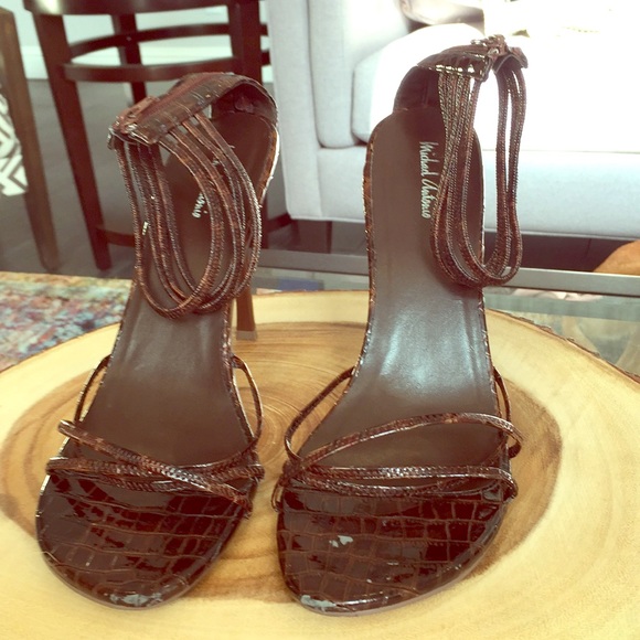 Michael Antonio high heels strappy croc embossed - Picture 1 of 5